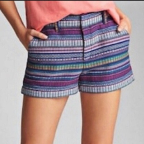 GAP Vibrant Multicolor City Shorts - Picture 2 of 6